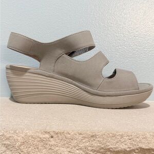 Clarks | Shoes | Clarks Womens Reedly Juno Wedge Sandal Size 85m Soft ...